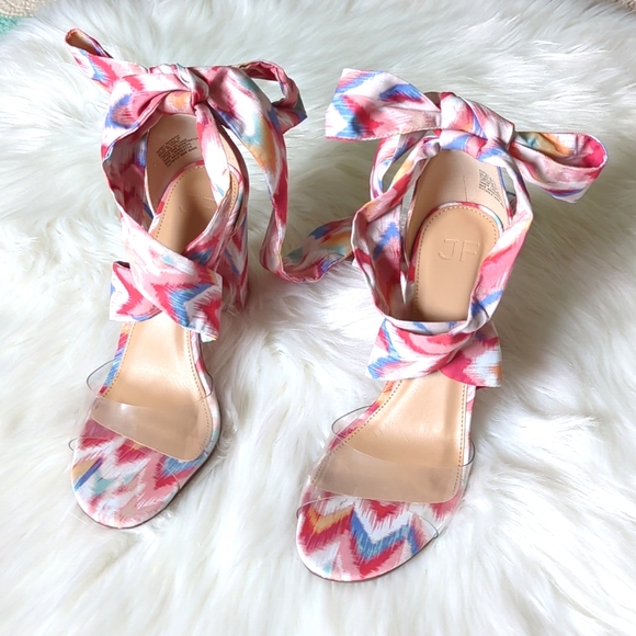 *Worn Once* JustFab Heeled Sandals Size 9 - Picture 2 of 8